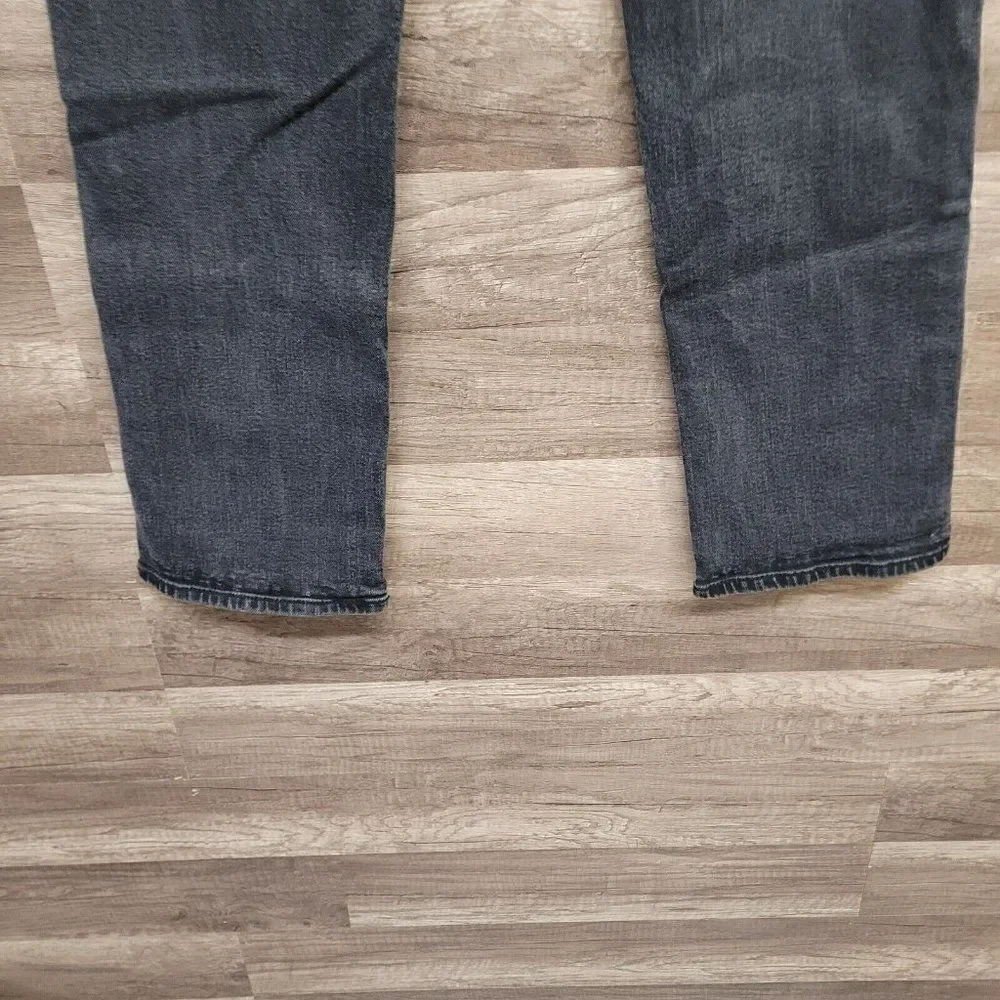 Old Navy Men's 33X32 90's Straight Built-In Flex‎ Tough Jeans Black Charcoal